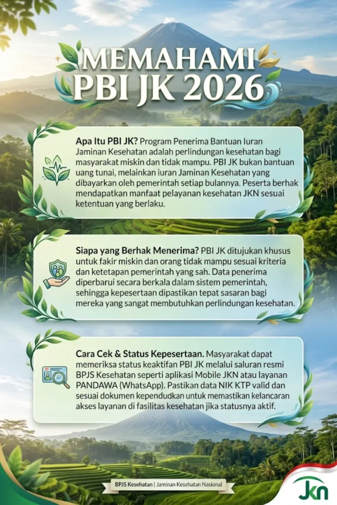 Apa Itu PBI JK dan Siapa Saja yang Berhak Menerima? Ketahui Cara Cek Status pada Tahun 2026