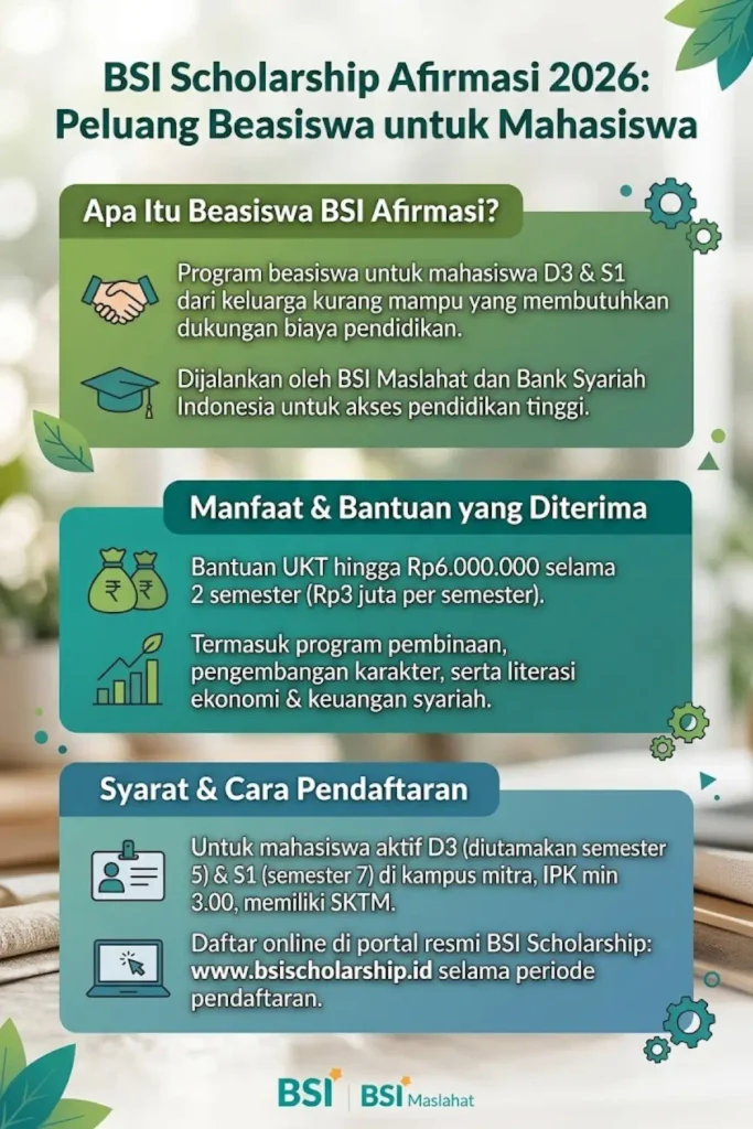 Beasiswa Indonesia Bangkit 2026 Syarat Program dan Cara Daftar
