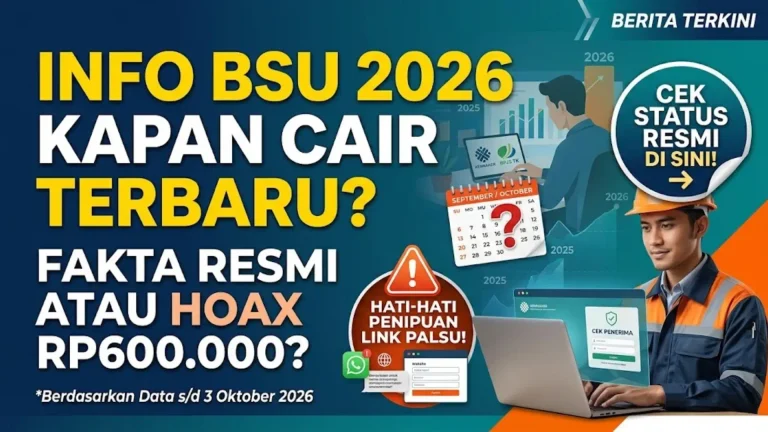 BSU 2026 Kapan Cair? Cek Status Terbaru, Syarat dan Informasi Resmi Kemnaker