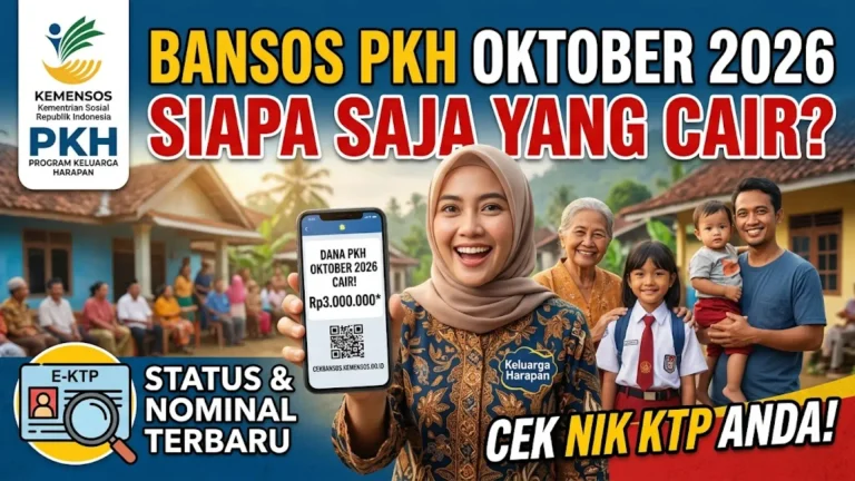 Bansos PKH Oktober 2026 Terbaru Syarat dan Jadwal Pencairan Lengkap Cek Sekarang