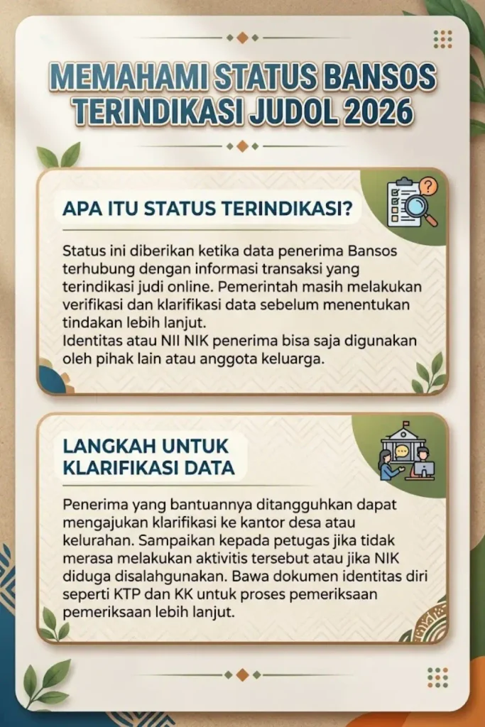 Bansos Terindikasi Judol 2026 Cara Cek Status dan Ajukan Sanggah Jika Ditangguhkan