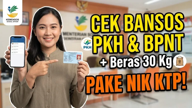 Cara Cek Bansos PKH, BPNT & Beras 30 Kg Pakai NIK KTP