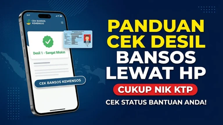 Cara Cek Desil Bansos Lewat HP di cekbansos.kemensos.go.id
