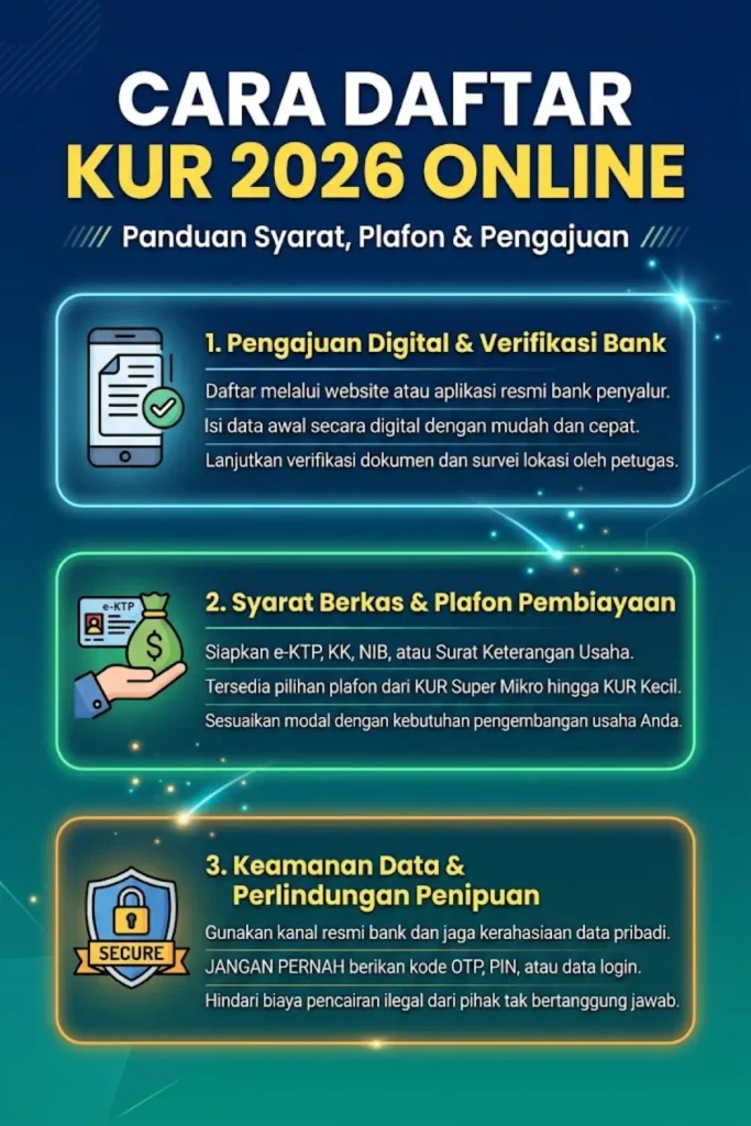 Cara Daftar KUR 2026 Online: Syarat, Dokumen, Bunga dan Tahapan Pengajuan