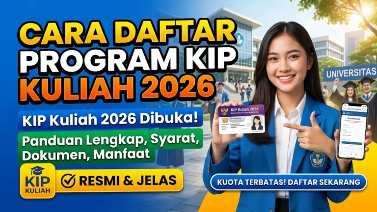 Cara Daftar Program KIP Kuliah 2026 dan Ketahui Kriteria Kelayakan serta Informasi Lengkapnya