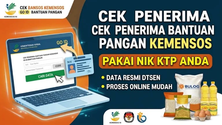Cek Bansos Kemensos Go ID Bantuan Pangan 2026 Cara Cek Penerima