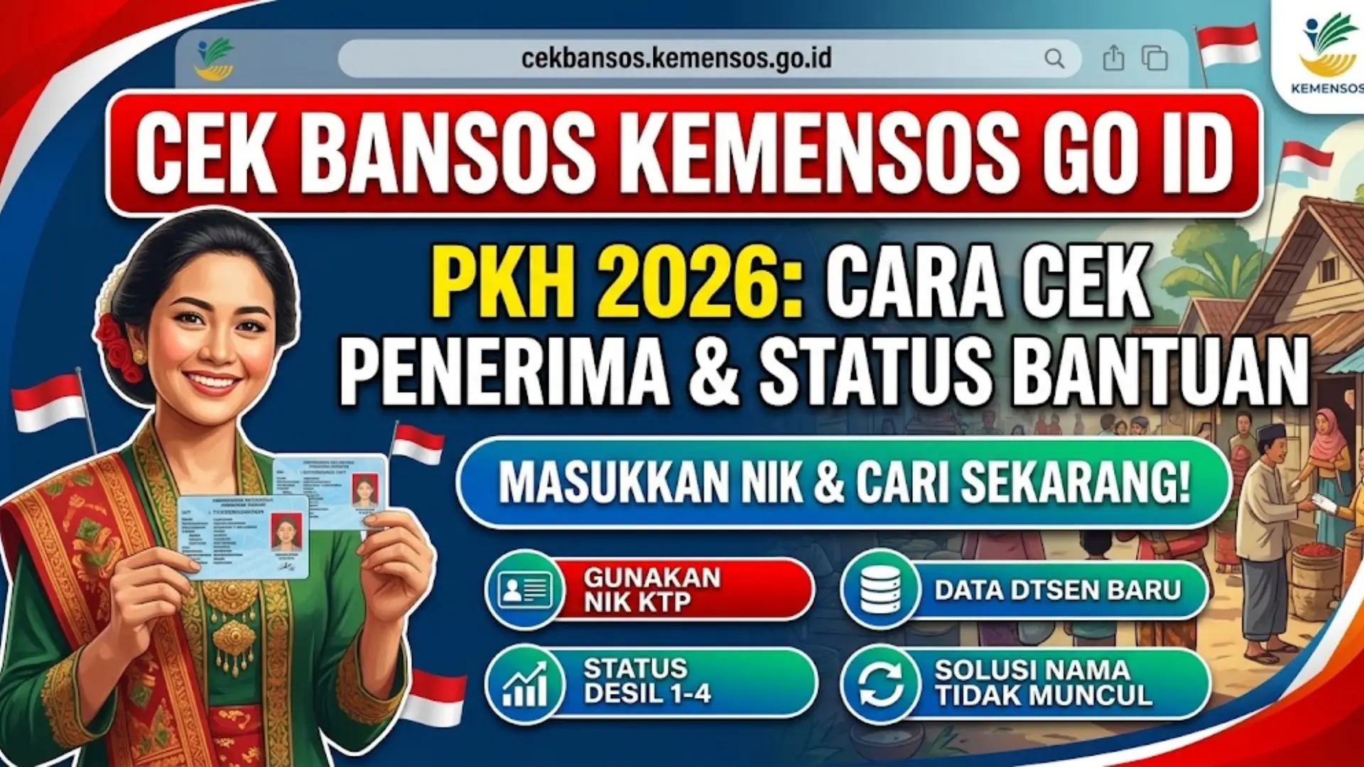 Cek Bansos Kemensos Go ID PKH 2026 Cara Cek Penerima dan Informasi Bantuan