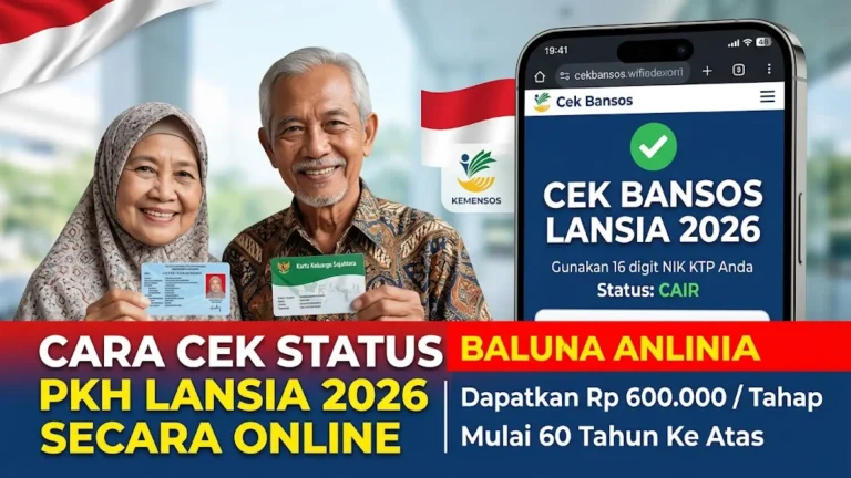 Cek Bansos Lansia 2026 Pakai NIK KTP Cara Cek dan Perbarui Data 