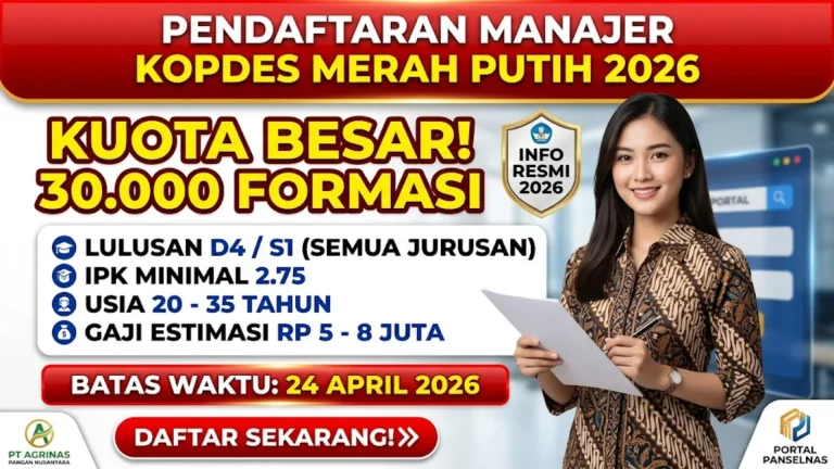 Kapan Batas Akhir Pendaftaran Manajer Kopdes Merah Putih 2026 dan Bagaimana Cara Mendaftar Lengkap 