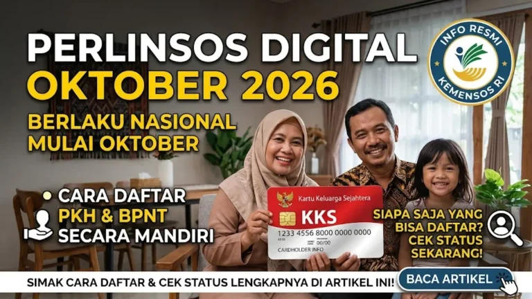 Perlinsos Digital Oktober 2026 Cara Daftar PKH BPNT dan Cek Status Penerima