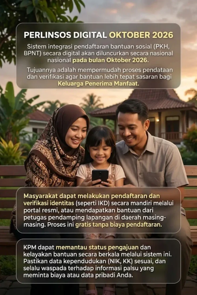 Perlinsos Digital Oktober 2026 Cara Daftar PKH BPNT dan Cek Status Penerima