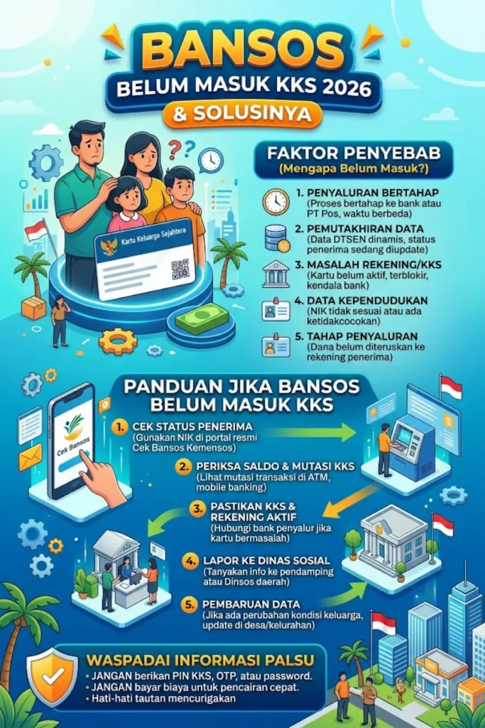 Bansos Belum Masuk KKS 2026? Ini Penyebab dan Solusinya