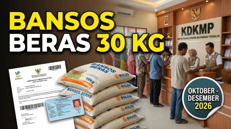 Bansos Beras 30 Kg Oktober 2026 Mulai Disalurkan Cek Lokasi dan Syarat Pengambilan