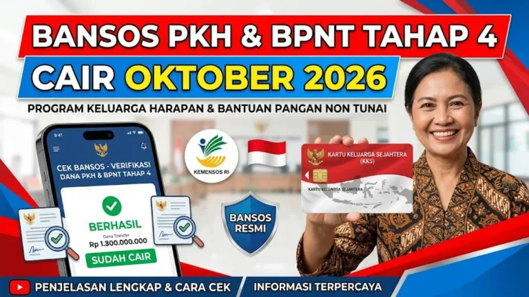 Bansos PKH dan BPNT Oktober 2026 Sudah Cair? Cek Status Pencairan Tahap 4 di Sini