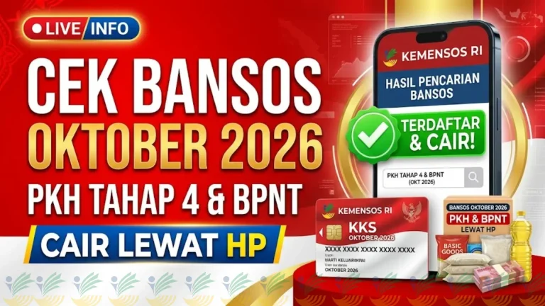 Cek Bansos Oktober 2026: Cara Cek Status Penerima dan Info Pencairan Terbaru