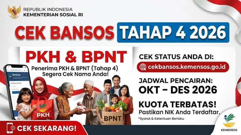 Cek Bansos Tahap 4 2026 Cara Cek PKH dan BPNT Oktober–Desember