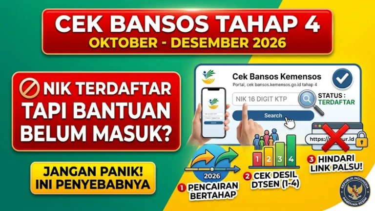 Cek Bansos.kemensos.go.id Tahap 4: NIK Terdaftar tapi Bantuan Belum Cair?