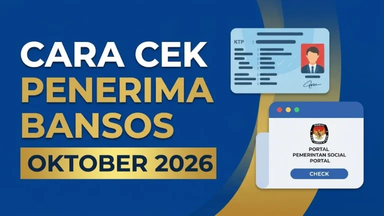 Cek Penerima Bansos PKH dan BPNT 20 Oktober 2026 Pakai NIK KTP Lewat Situs Kemensos