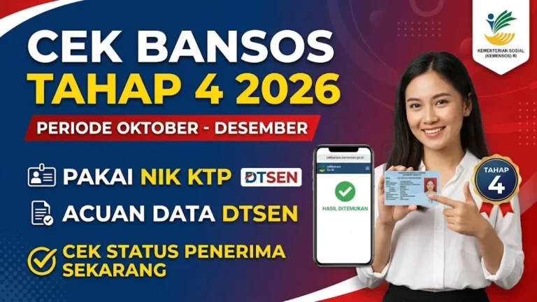 Kemensos Go ID Tahap 4 2026: Cara Cek Status Penerima Bansos Terbaru