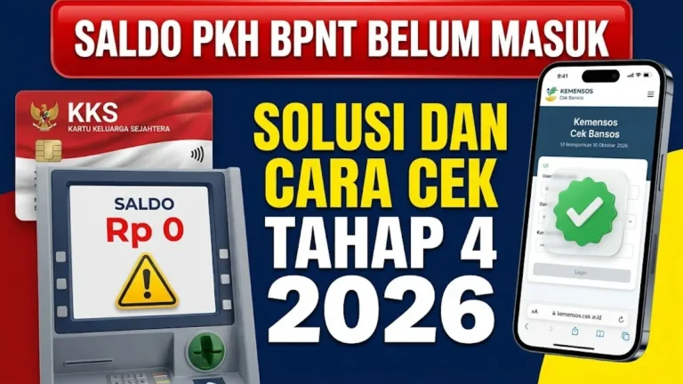 Saldo PKH BPNT Belum Masuk Oktober 2026 Ini Penyebab dan Cara Mengatasinya